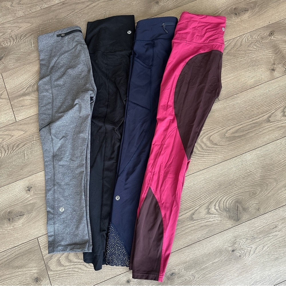 LULULEMON BUNDLE Lot of 4 Leggings all size 4